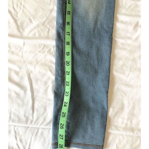 Old‎ Navy Ballerina Jeggings Girls 16 Plus Denim Blue Jeans Mid-Rise Light Wash - Picture 6 of 11